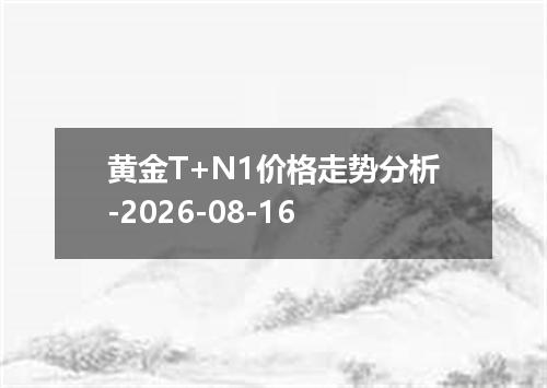 黄金T+N1价格走势分析-2026-08-16