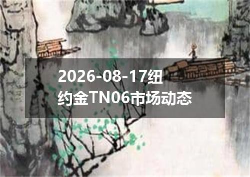 2026-08-17纽约金TN06市场动态