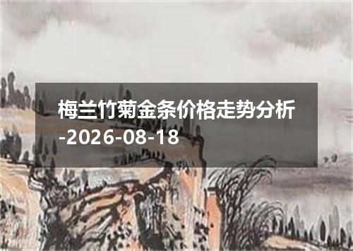 梅兰竹菊金条价格走势分析-2026-08-18