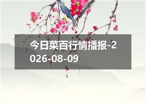 今日菜百行情播报-2026-08-09