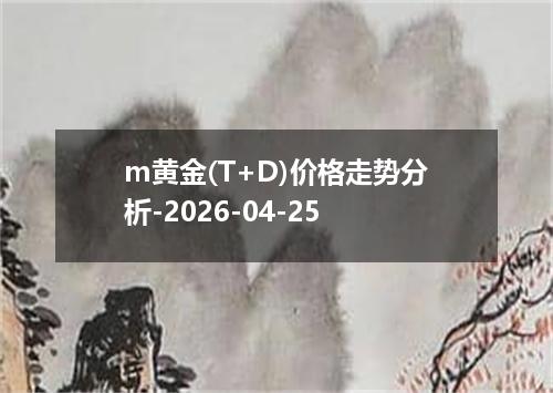 m黄金(T+D)价格走势分析-2026-04-25
