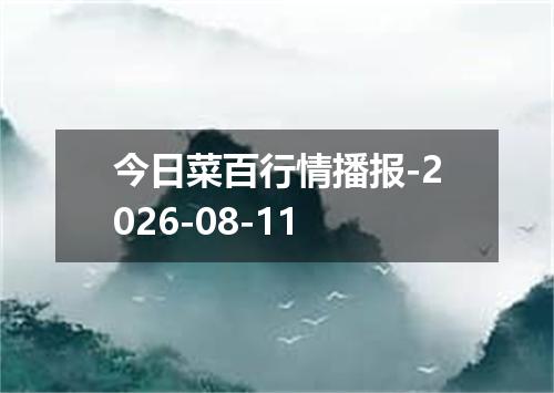 今日菜百行情播报-2026-08-11