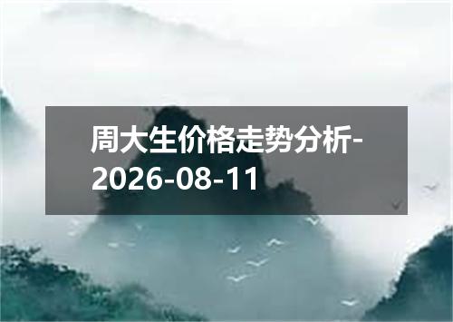 周大生价格走势分析-2026-08-11