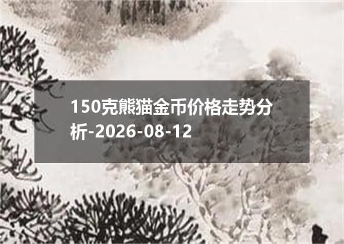 150克熊猫金币价格走势分析-2026-08-12