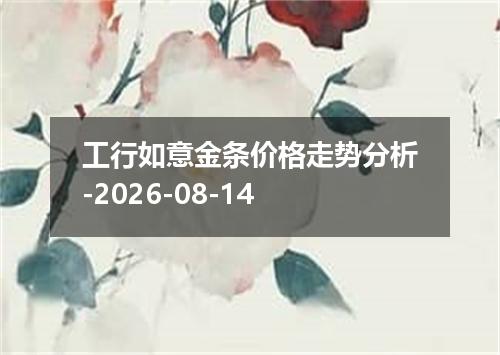 工行如意金条价格走势分析-2026-08-14